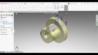 How to Use Revolved Tool in SolidWorks | Step by Step Tutorial-01