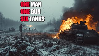 One Man Held a Burning Tank Against 250 Germans | Audie Murphy