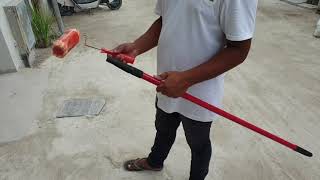 How to use the adjustable paint roller stick