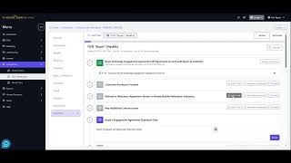 Requesting Compliance Review in the Checklist Tab