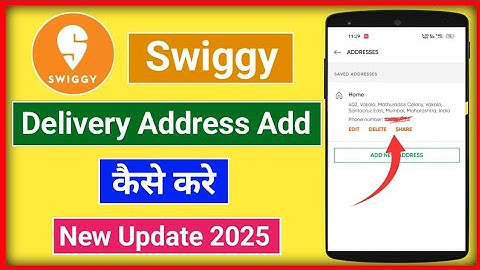 How to add address in Swaggy account