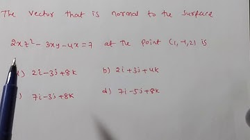 GATE 2019 Engineering Mathematics ( vector Differential Calculus)