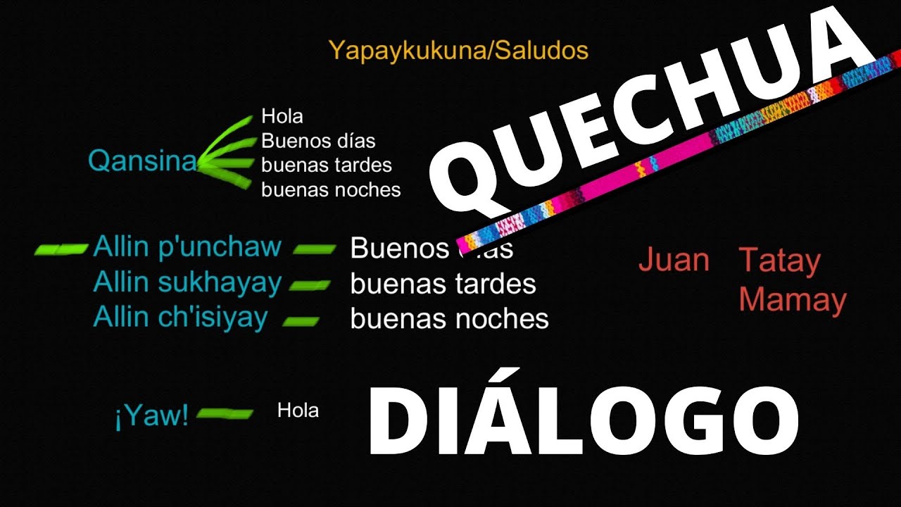 Ahora podrás saludad, preguntar por el nombre, precedencia, edad en QUECHUA/ Redacta tu diálogo .