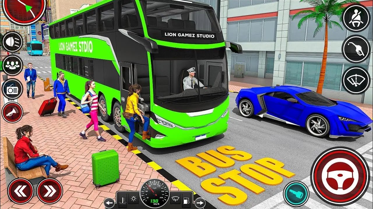 High speed bus driving - 3d bus games and passenger drop simulator ...
