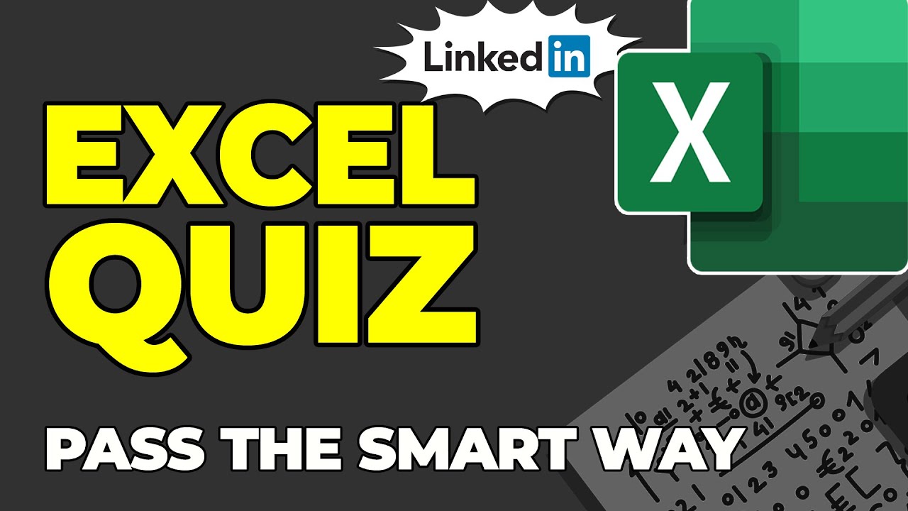 How To Pass LinkedIn Excel Quiz Pass The Smart Way YouTube