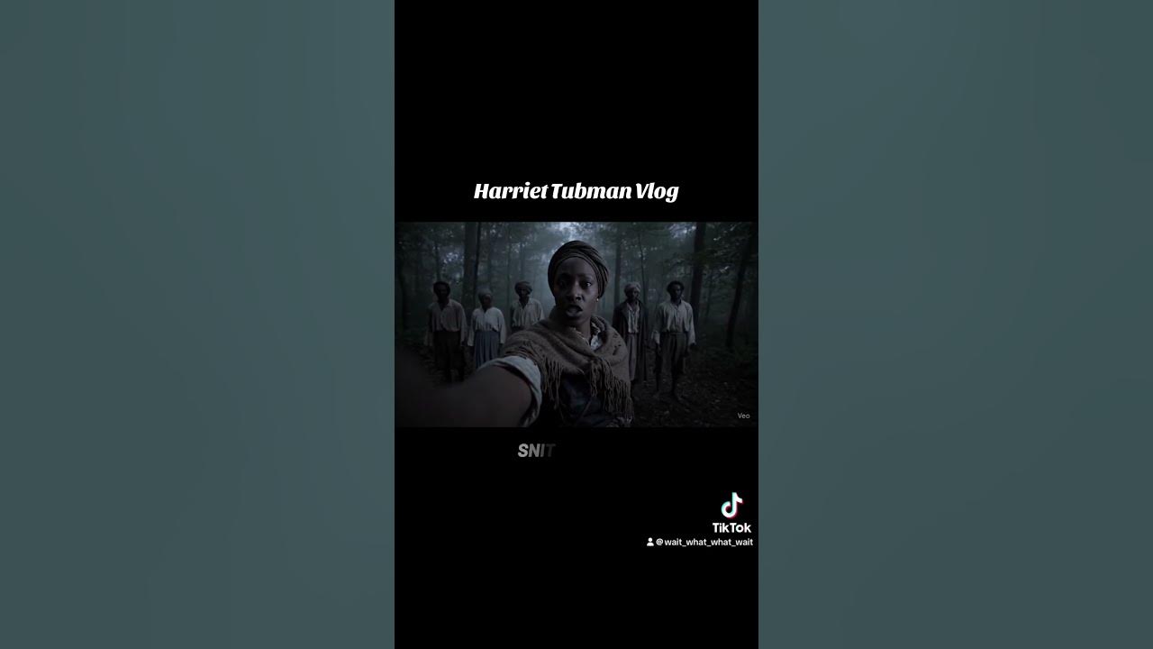 Harriet Tubman guiding slaves to freedom on the Underground Railroad  #ai #aivlog #aihistory #veo3