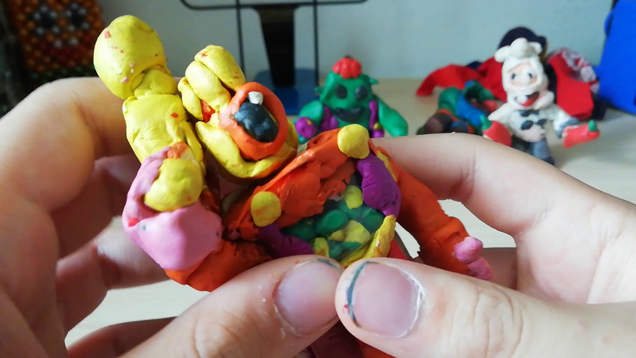 пластилин старс. герои бравл старса из пластилина. эль примо браво старс фигурка. пластилин старс. пластилиновые игрушки brawl stars.