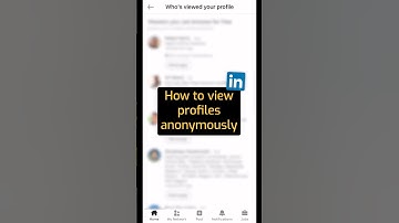 How to view profiles anonymously in LinkedIn