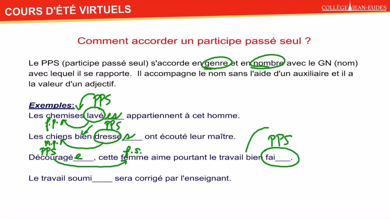 Accord du participe passé employé seul - YouTube