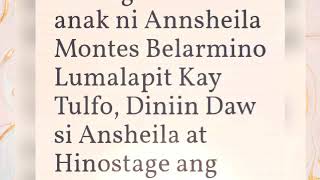 Kamag Anak ni Annshiela Montes Belarmino,Lumapit kay Tulfo..