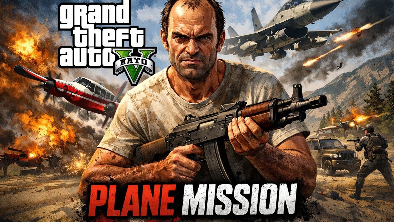 Grand Theft Auto V Trevor Plane Mission | GTA 5 Action Gameplay ️💥 ...