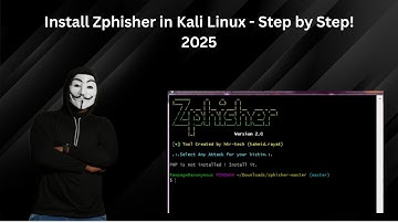 How to Install Zphisher in Kali Linux | Step-by-Step Guide 2025