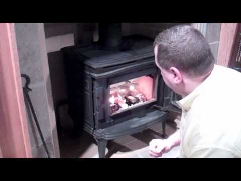 Lighting your wood burning stove