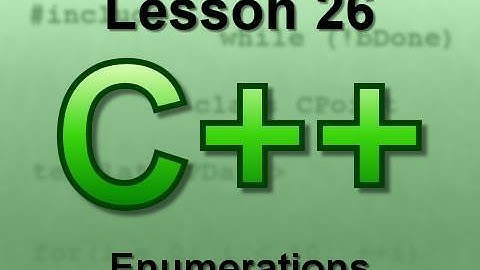 C++ Console Lesson 26: Enumerations