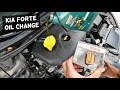 HOW TO CHANGE ENGINE OIL ON KIA FORTE