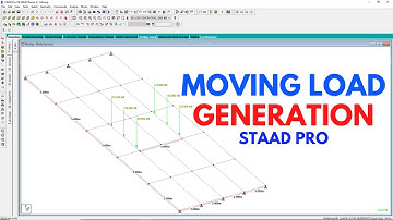 Belasting genereren verplaatsen in Staad Pro | Staad Pro-tutorials voor beginners
