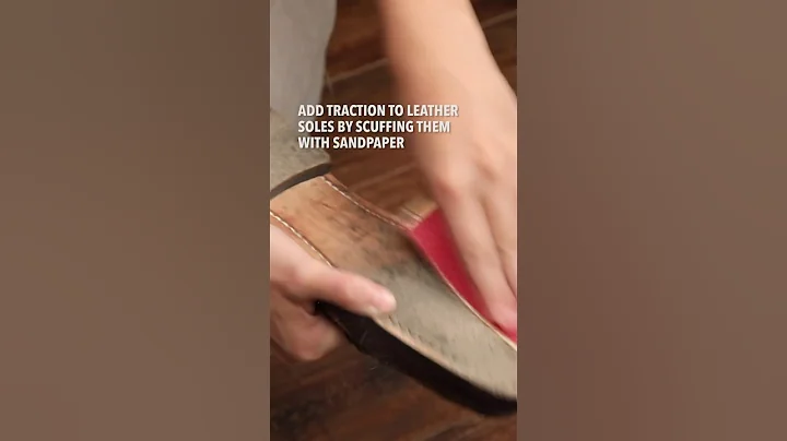 Genius Hack for Creating Traction on Dress Shoes #Shorts #LifeHacks #Tips #DressShoes #Shoes