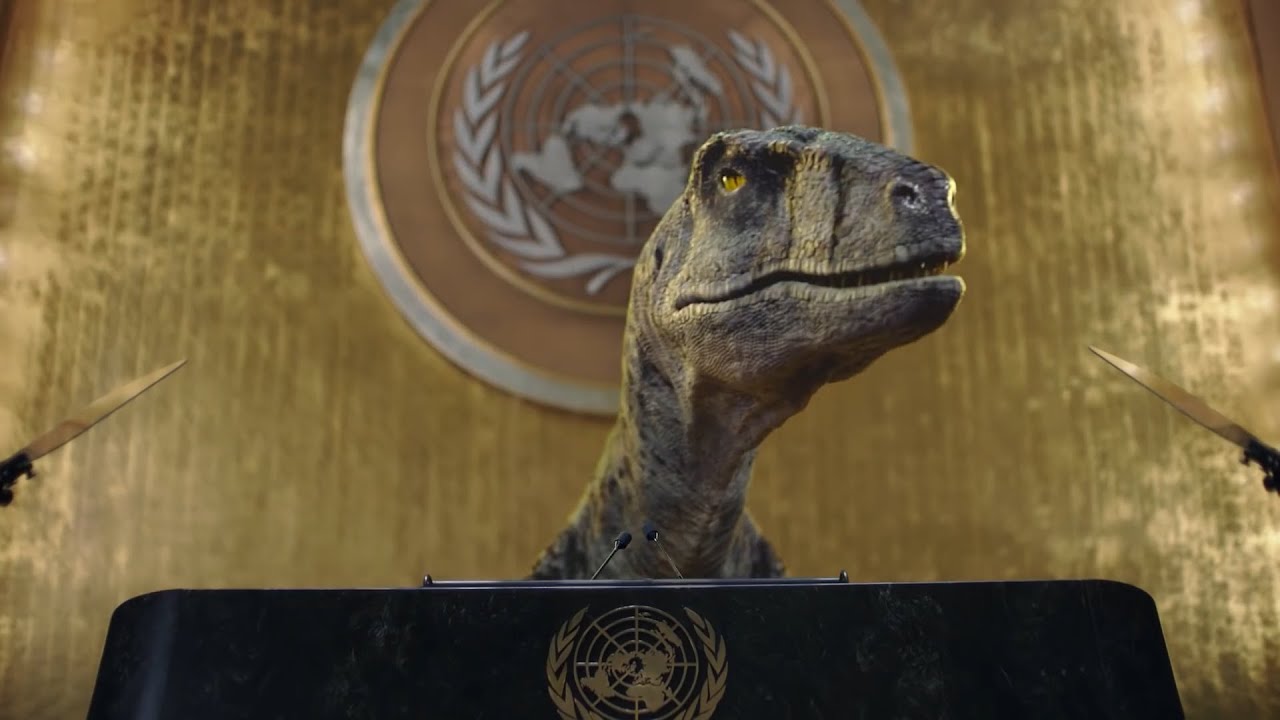 Discurso do dinossauro: “ser extinto é coisa ruim”