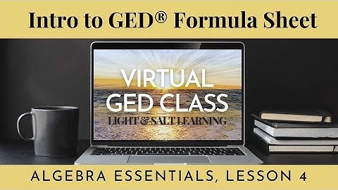 GED® Math: Intro to the Formula Sheet 1.4 (New!)