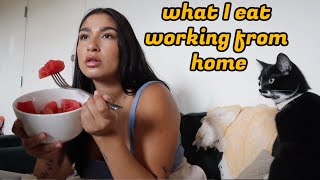 What I REALLY EAT working from HOME  *not aesthetic*