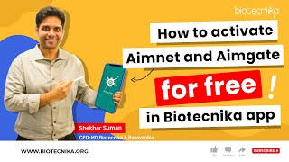 FREE CSIR NET Test Series AIMNET & GATE Test Series AIMGATE in Biotecnika App - How To Activate screenshot 5