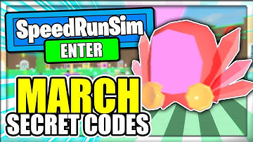 (MARCH 2021) ALL *NEW* SECRET OP CODES! Speed Run Simulator Roblox