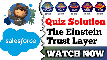 The Einstein Trust Layer | Salesforce Trailhead | Quiz Solution