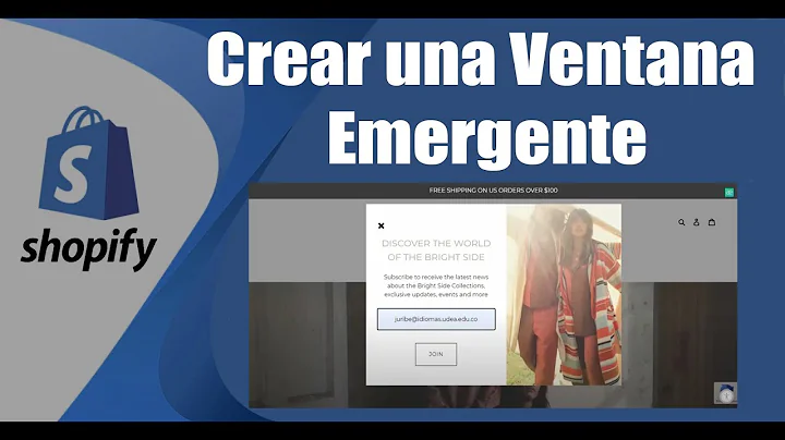 Ventana emergente gratis para Shopify