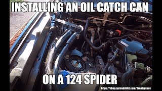 Installing a Eurocompulsion Oil Catch Can on a 124 Spider Fiat 124 Spider Servicing An Air Oil Separator No Catch Can Needed