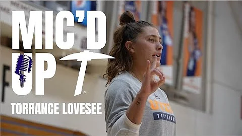 Torrance Lovesee Mic'd Up at UTEP Volleyball Practice
