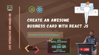 Building Professional Card Maker Using React JS feat. Sandeep Singh (CodeAsylums)