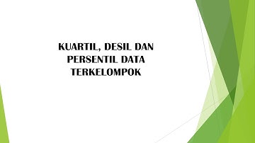 KUARTIL, DESIL & PERSENTIL DATA TERKELOMPOK