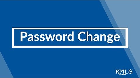 How to Change Your Password