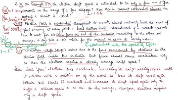 3.2 Numerical based on Drift of Electrons and the Origin of Resistivity | Physics NCERT Class 12