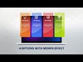 Create 4 Options with Morph Effect Slide in PowerPoint. Tutorial No.: 988