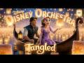 Disney Magical Orchestra 🎻 Music for Relaxation, Work & Deep Focus | Tangled Lantern Dreams 🏮✨🌙