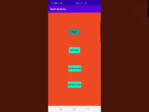 Math Bubble Android Application
