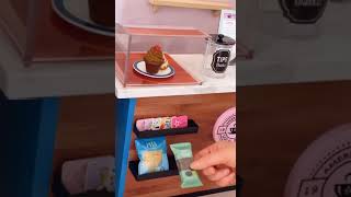 Let's Set Up a Miniature Coffee Shop ASMR With Mini Food! #shorts #food #coffee #asmr #miniature
