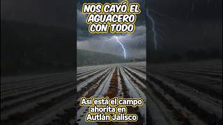Fuerte lluvia en Autlán de Navarro Jalisco #Autlan #CampoMexicano #shorts