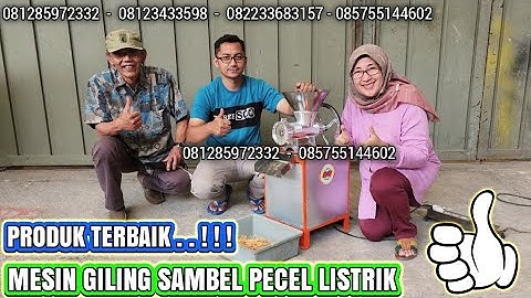 Terbaik..!!! Mesin Giling Sambel Pecel Dinamo Listrik 🔴 Mesin Penggiling Sambel Kacang Murah Kediri