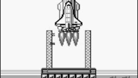 Buran space shuttle in Tetris