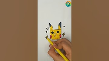 How To Draw Pikachu ( WITH COLOUR ) Drawing Step By Step | Pikachu Drawing | Drawing Short Video