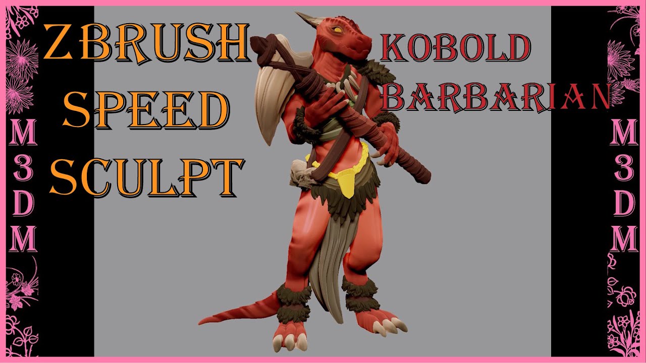 Kobold Barbarian : ZBrush Speed Sculpt