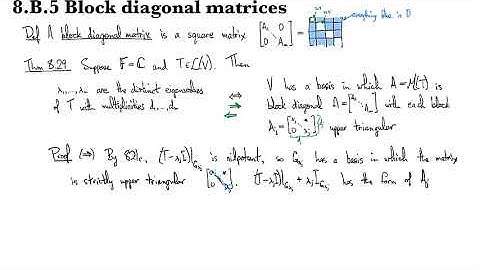 8.B.5 Block diagonal matrices