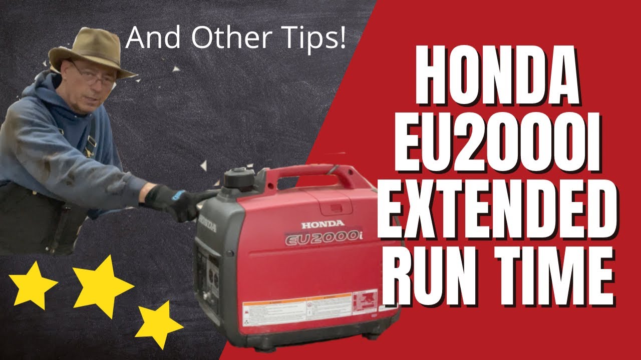 Сохраняйте тепло с увеличенным топливным баком Honda EU2000i, обогревателем и другими вещами.