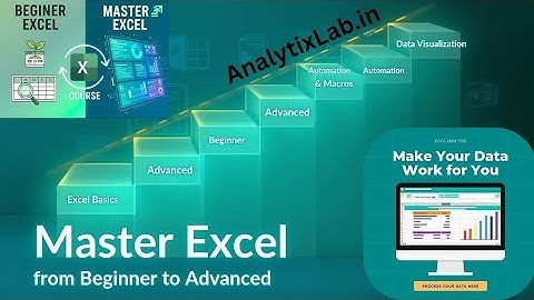 Master Excel Full Course | Excel Basics to Advanced | Automation, Macros & Data Visual Tutorial