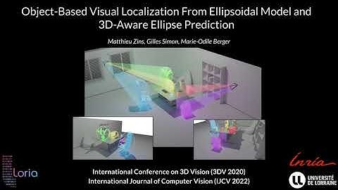 [IJCV/3DV] Object-Based Visual Localization From Ellipsoidal Model and 3D-Aware Ellipse Prediction