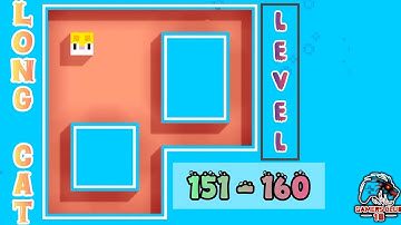 Long Cat | Long Cat Level 151 - 160 | Puzzle Games Walkthrough | #gaming #longcat #puzzlegame #games