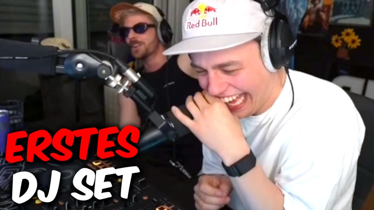 Mein erstes DJ Set, aber Rewi ist mein Lehrer...