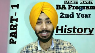 BA Program 2nd Year History | Top 10 Important Questions  Sol Du History 2nd Year | Jasmeet Classes